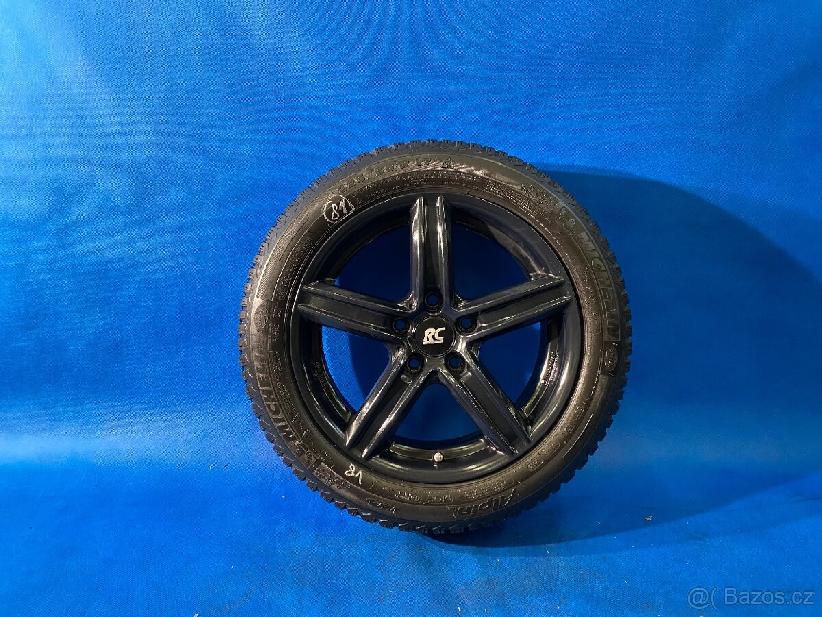 Zimní ALU kola RC Design černé matné 225/55/R17 Michelin
