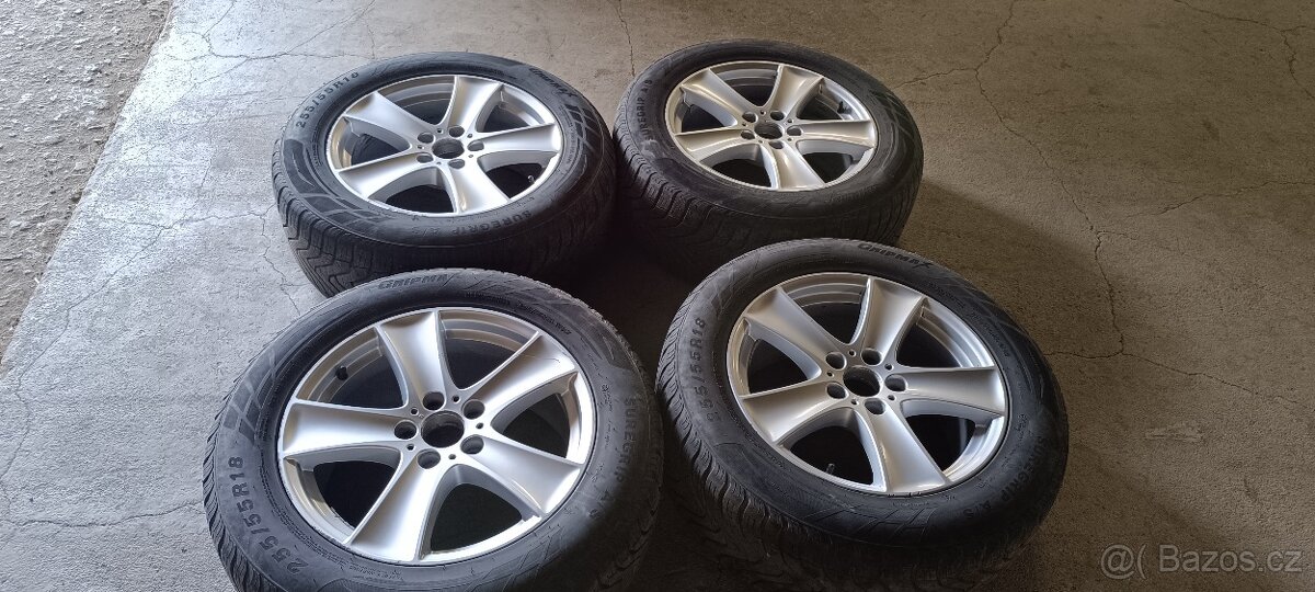Alu kola BMW 5x120 r18 s pneu 25t/55/r18