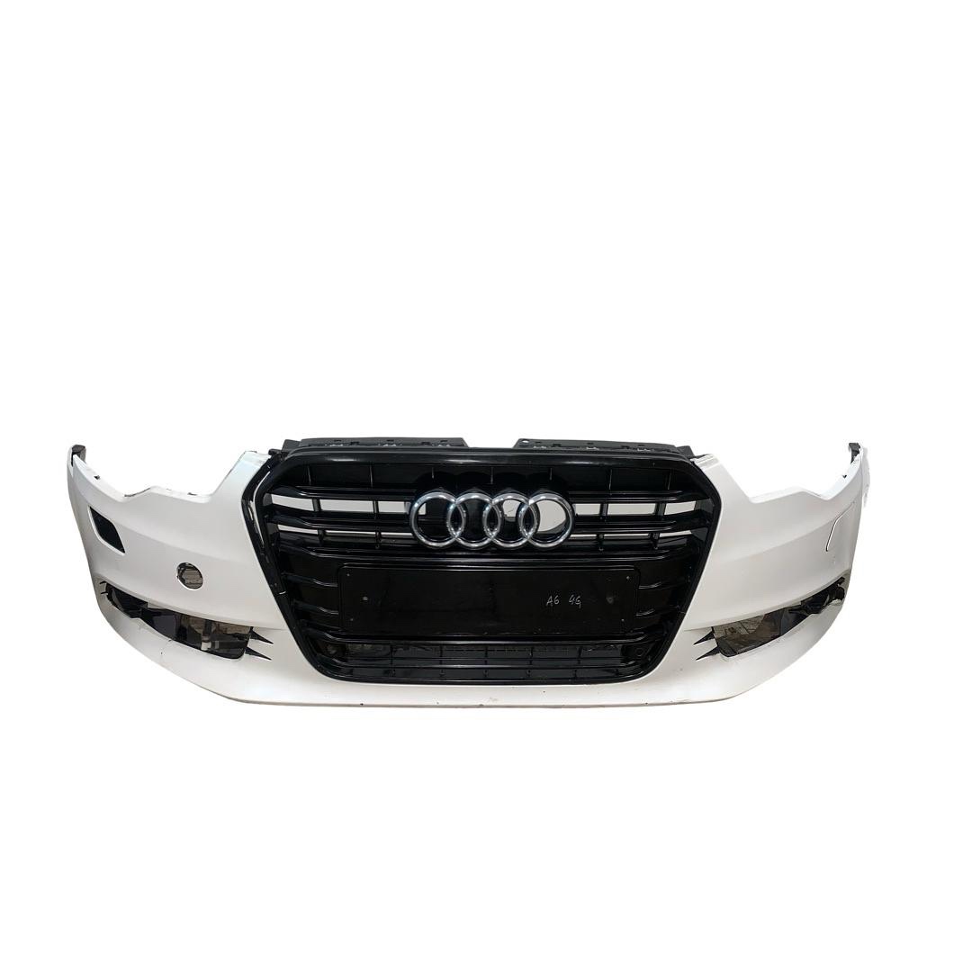Přední nárazník bílá folie org.černá LZ9Y Audi A6 C7 4G 2012