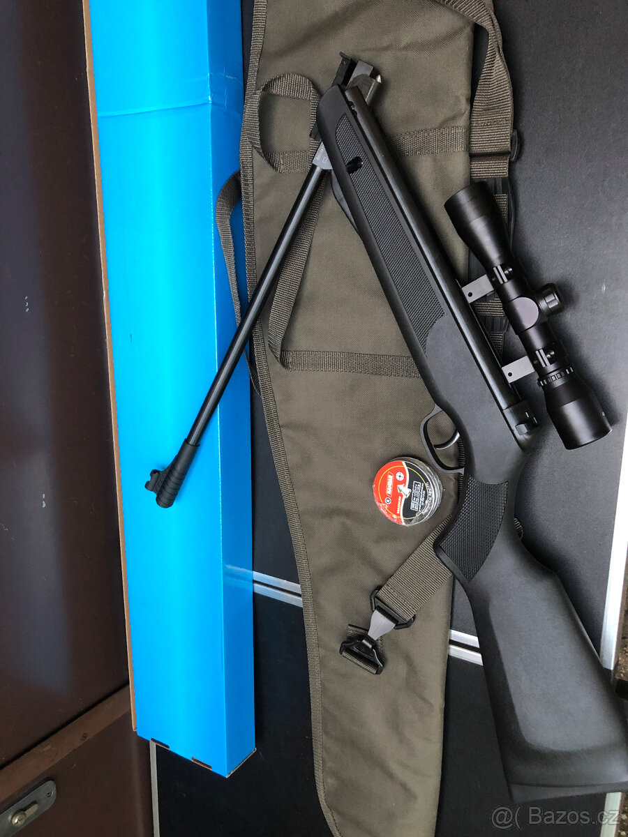 Nová Vzduchovka Huzar 5.5mm nebo 4.5mm raže LB600, optika, d