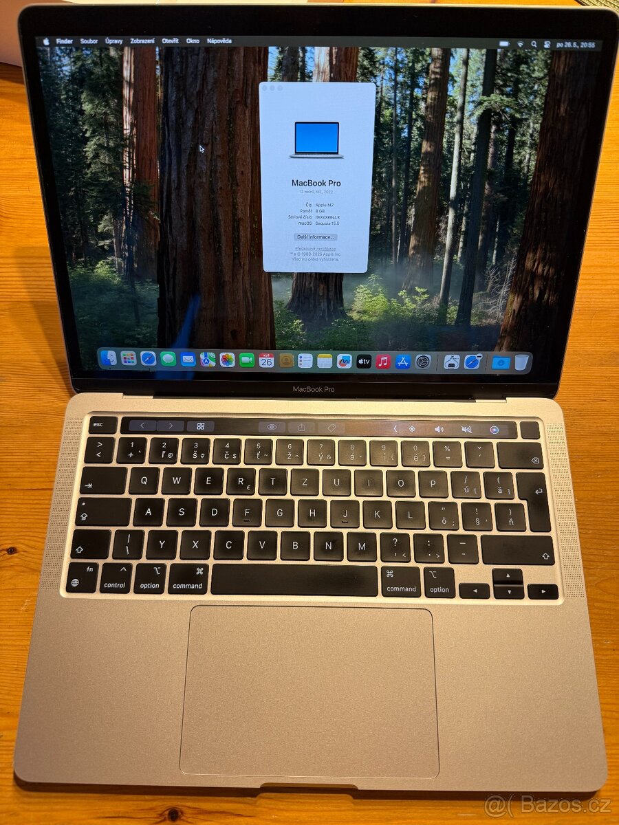 Apple MacBook Pro 13" M2 8GB 256GB SK 2022 Stříbrný