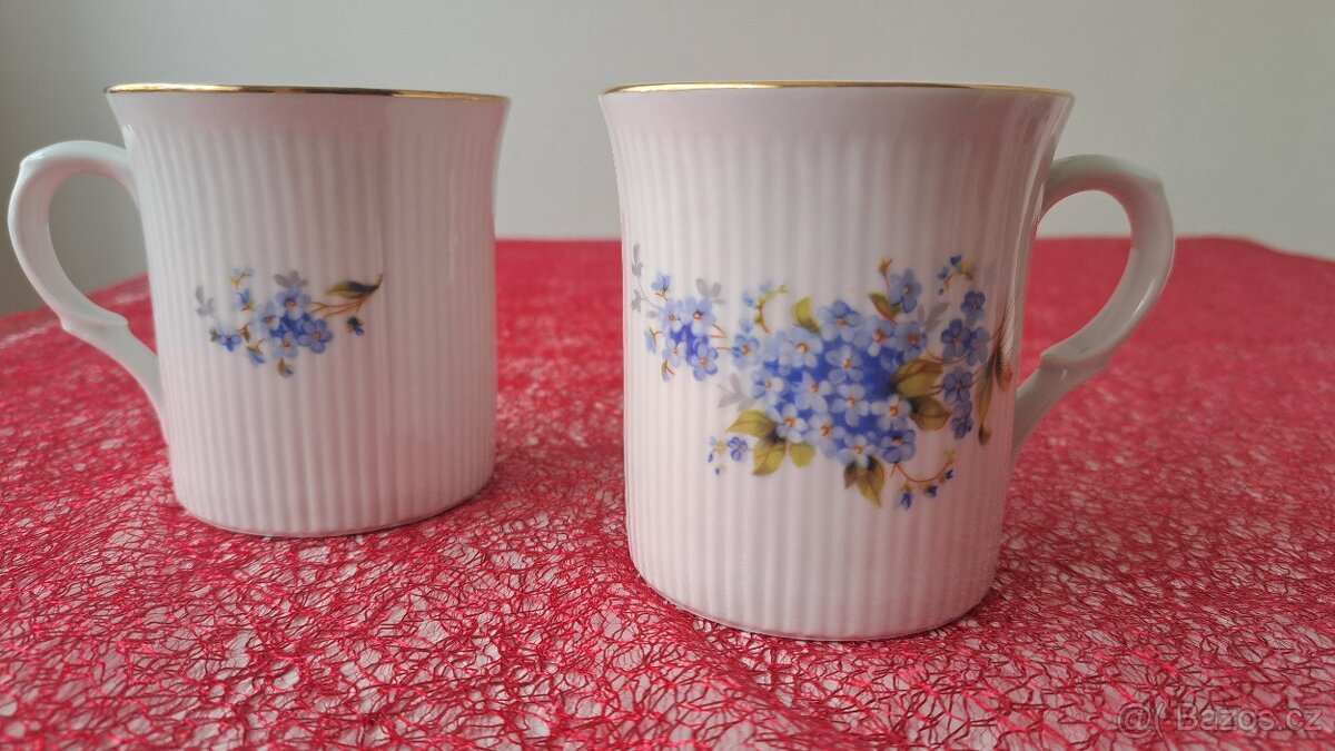 Karlovarský porcelán EPIAG Czechoslovakia – sada 6 hrnků