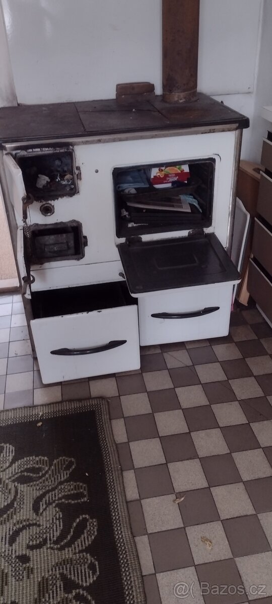 Kamna na uhlí+ dřevo
