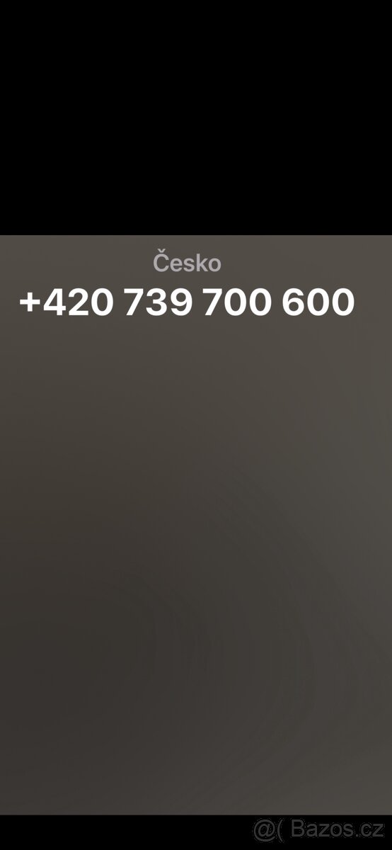 Krásné telefonní číslo 739 700 600