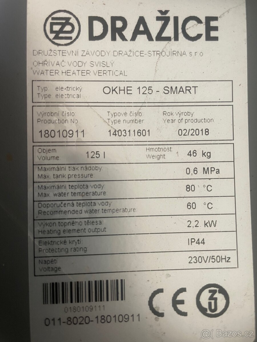 Bojler OKHE 125 Smart