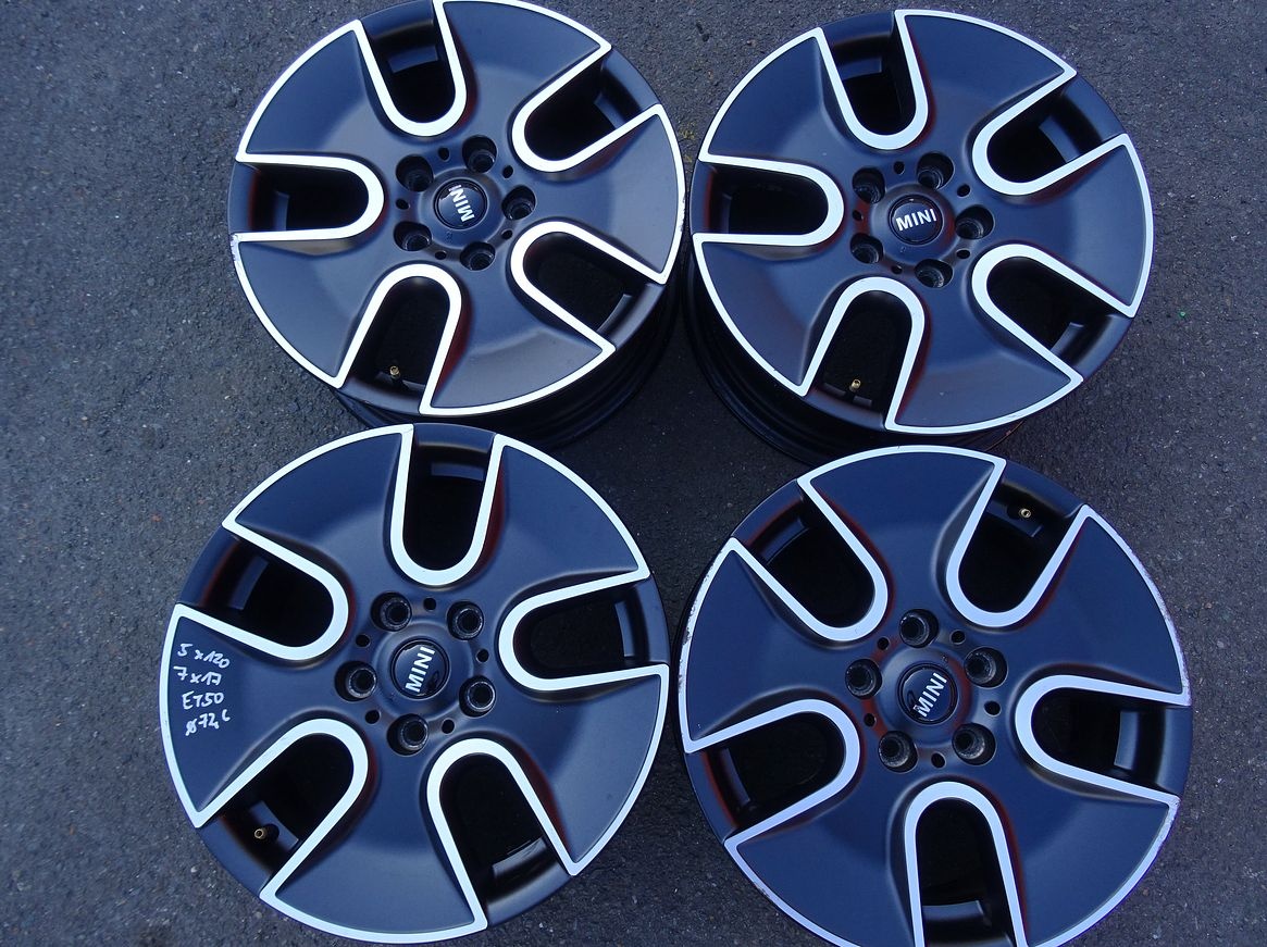 Alu disky origo Mini Cooper, 17", 5x120, ET 50, šířka 7J