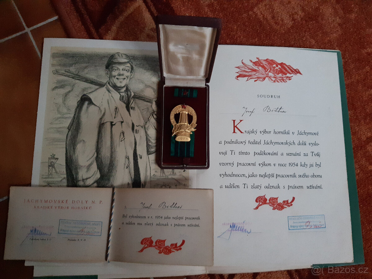 Sháním hornické diplomy Jáchymovské a uranové doly, ocenění