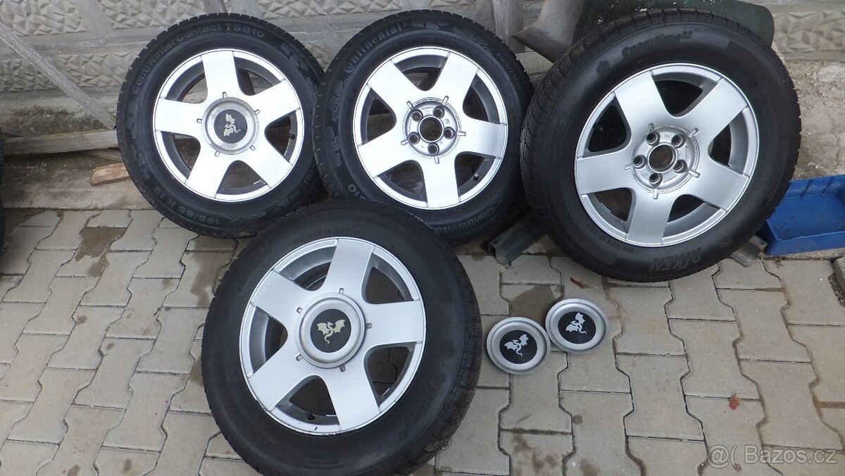 Zimní kola na dojetí 5x100, VW, Seat, Octavia I