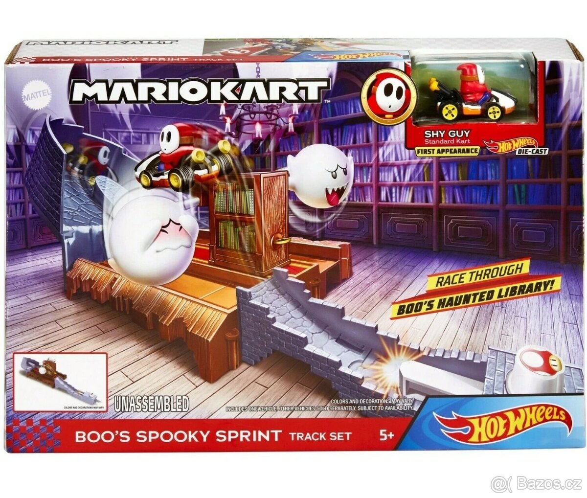 Hot Wheels Mario Kart Boos Spooky Super Mario + lampička