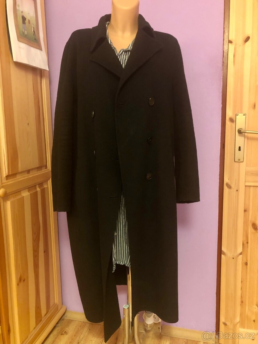Dlouhý dámský kabát vel. XL