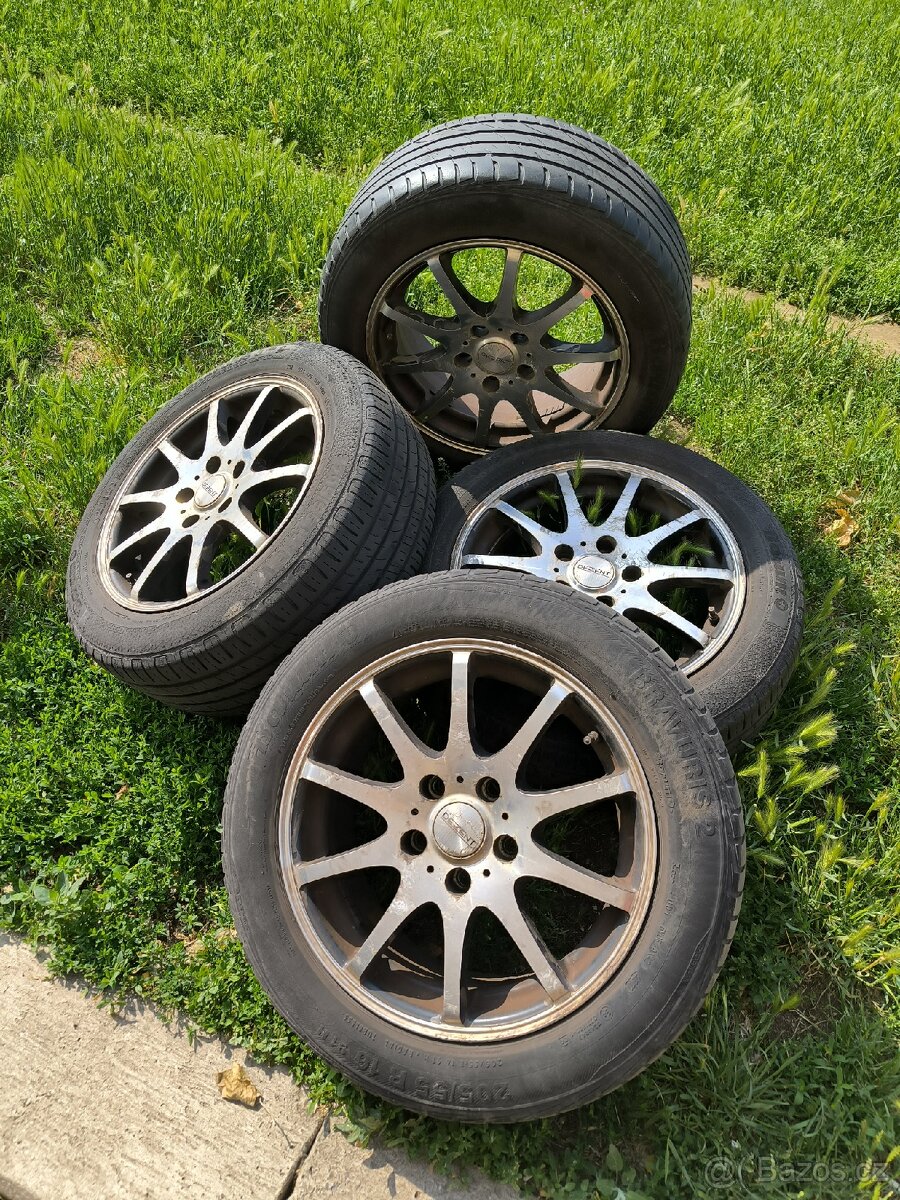 Letní ALU kola DEZENT 205/55/16 , 5x114,3, ET45
