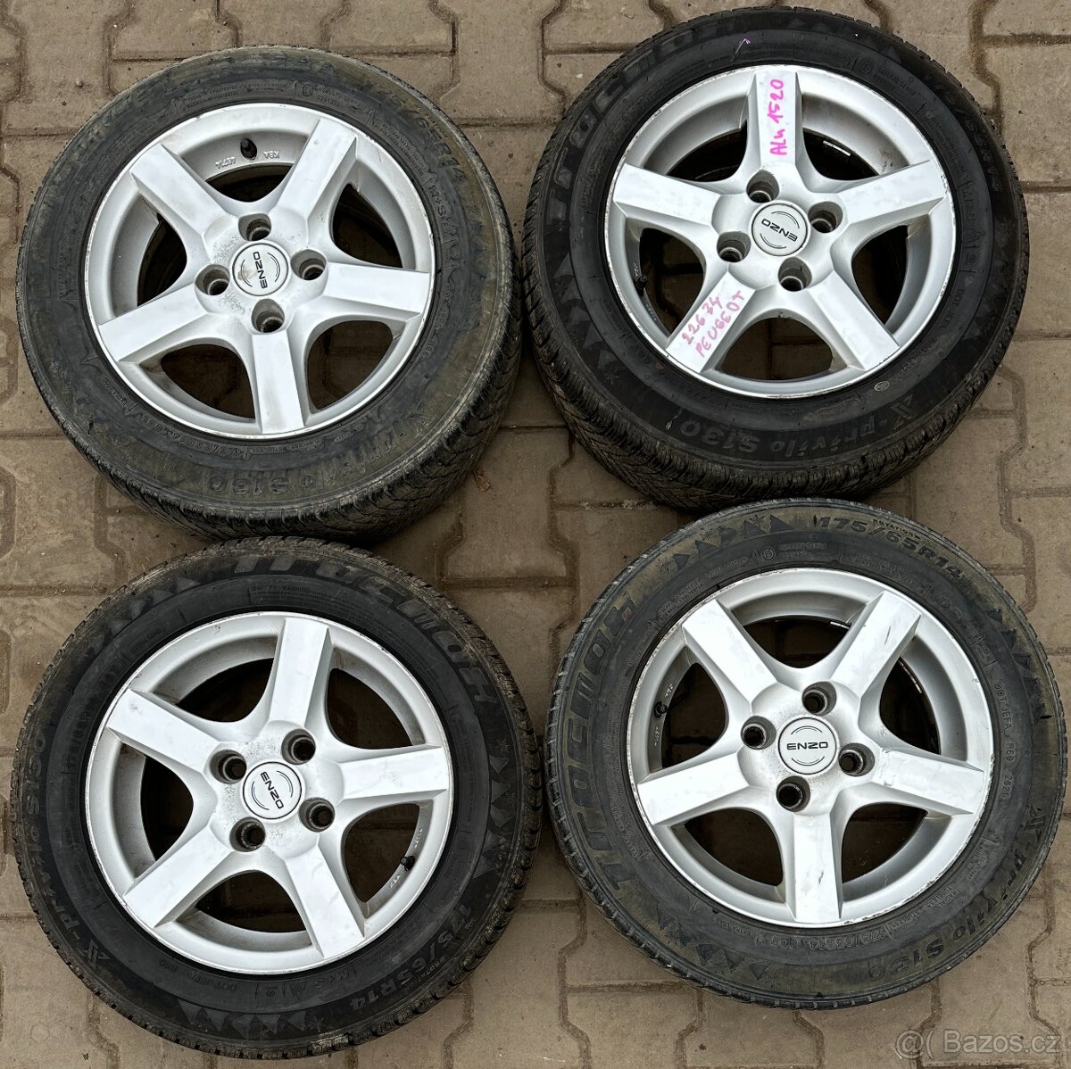 Prodám ALU kola Peugeot č. 1520