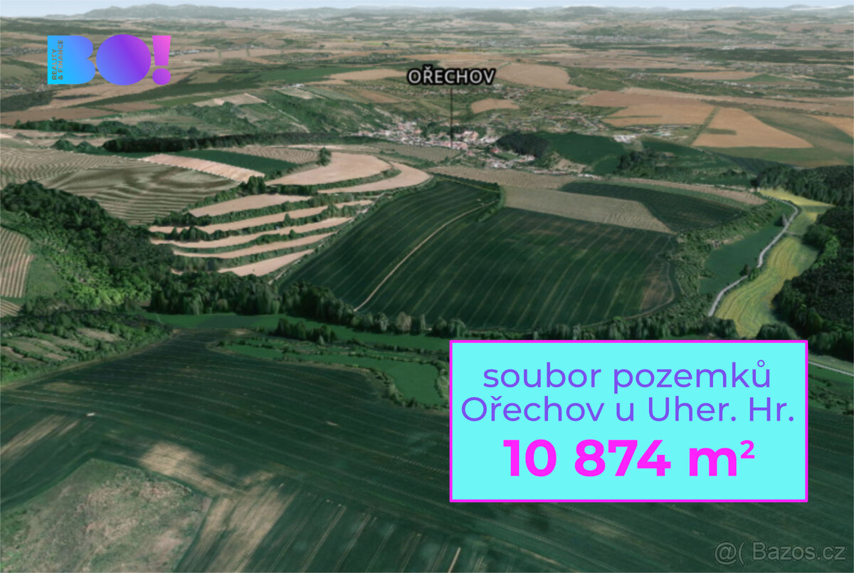 Prodej pole, 10 874 m², Ořechov