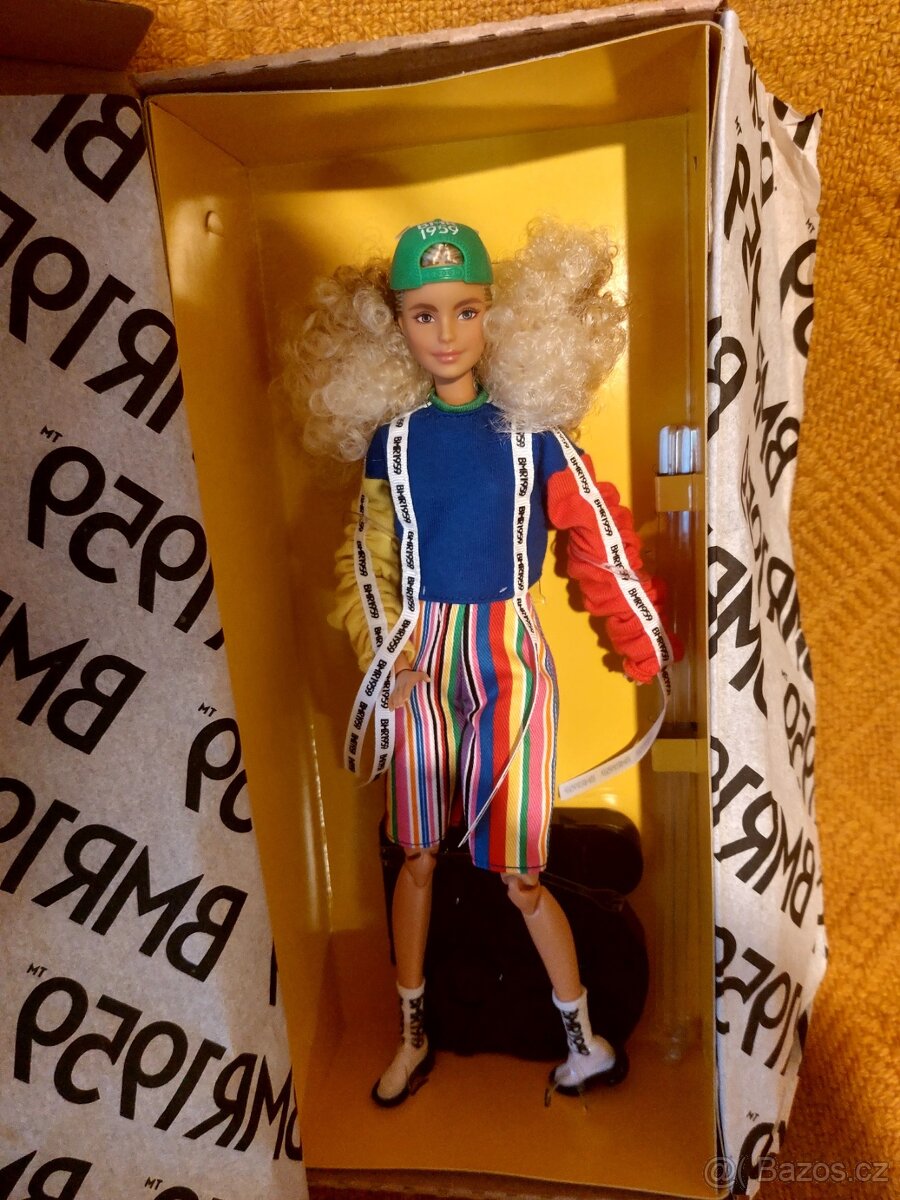 Barbie BMR1959 blond v kšiltovce - NOVÁ