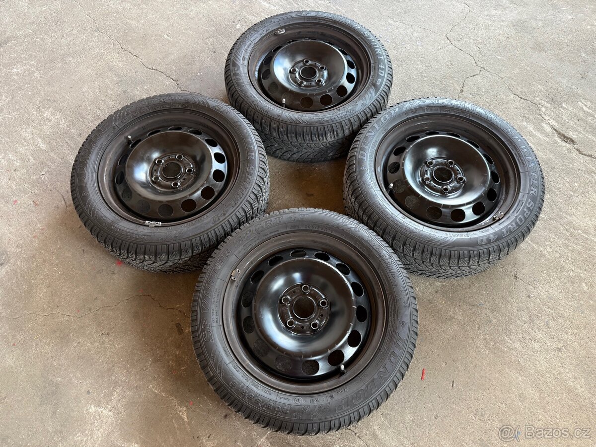 Originální plechové disky Škoda 5x112 R16 - 205/55/16