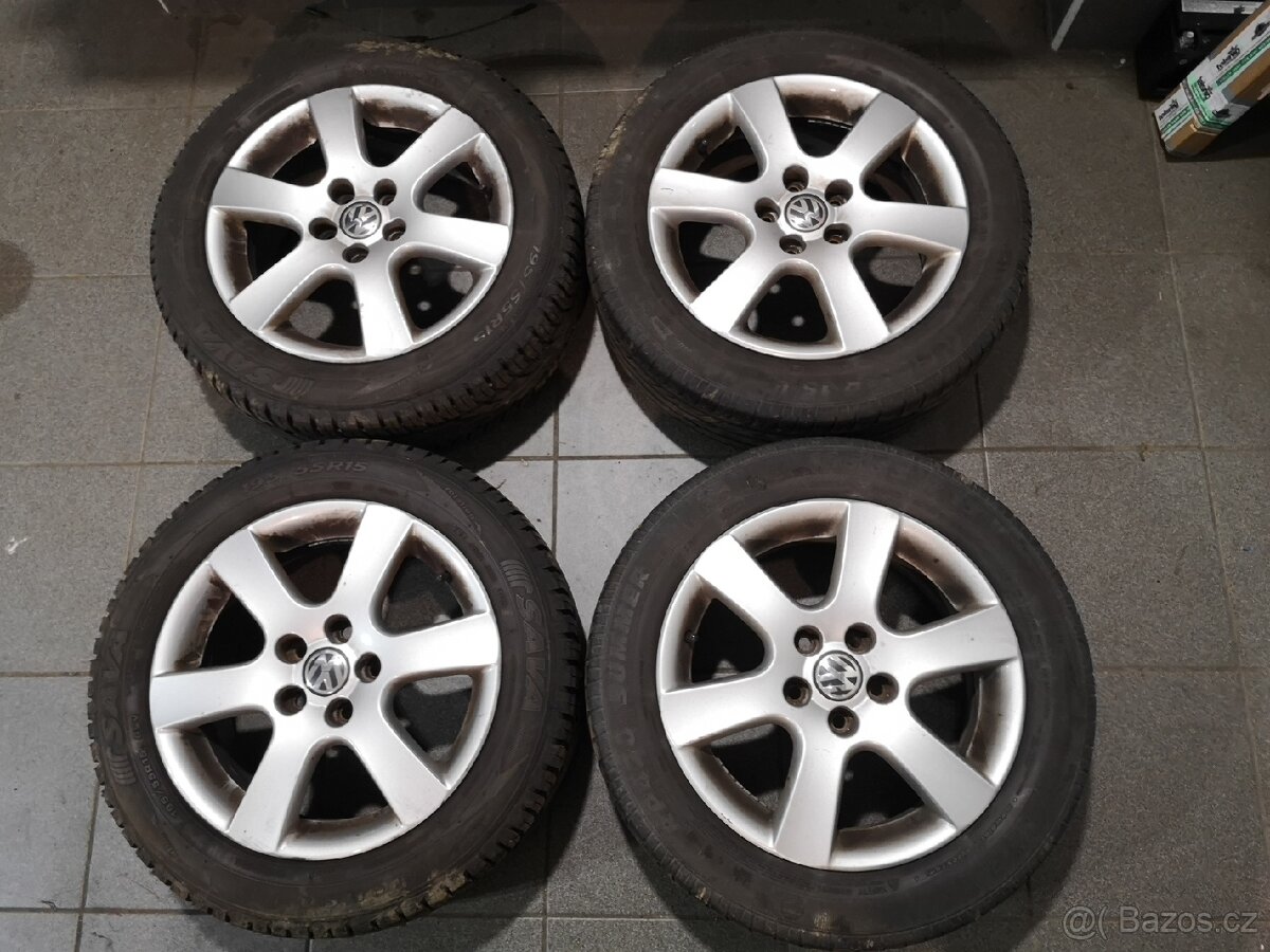 Vw Polo, Fabia alu 15 + letní 195/55/15.