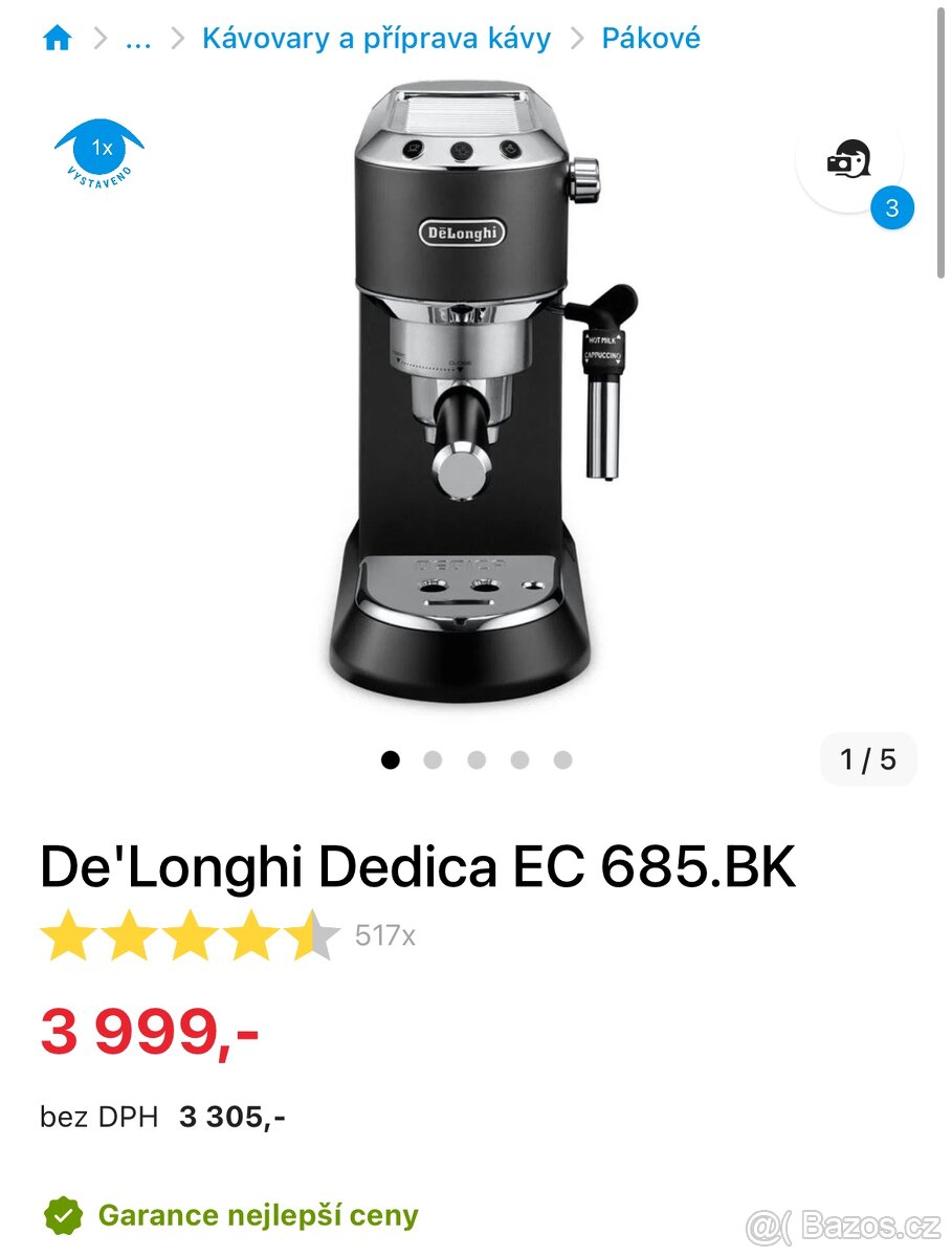 Delonghi kávovar
