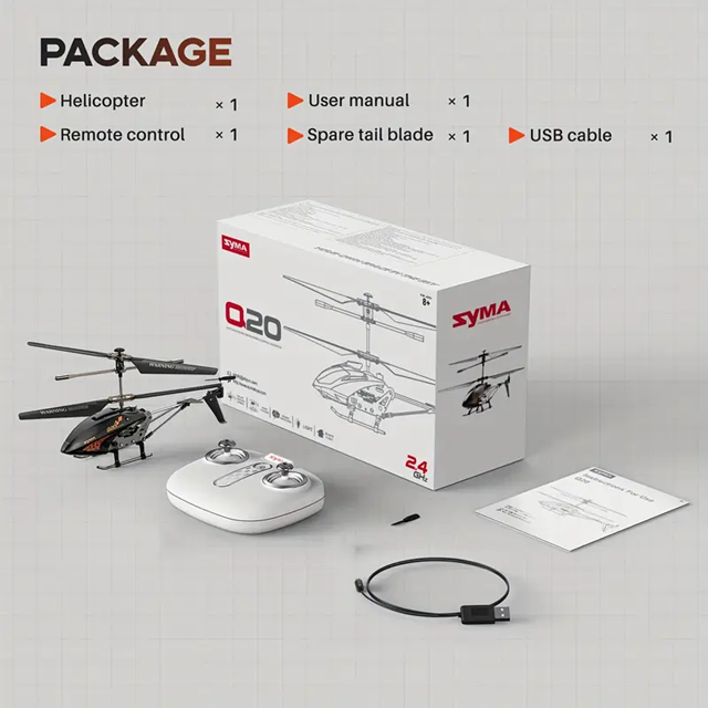 SYMA RC Helikoptéra (model Q20) na dalkové ovládání