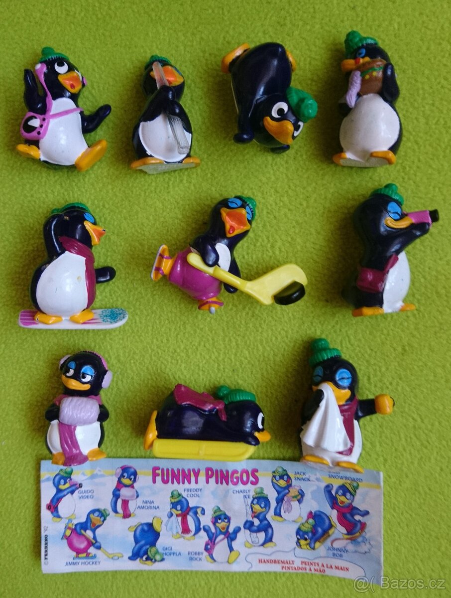 Kinder figurky-sada Peppy Pingos 1x BPZ-široká hokejka