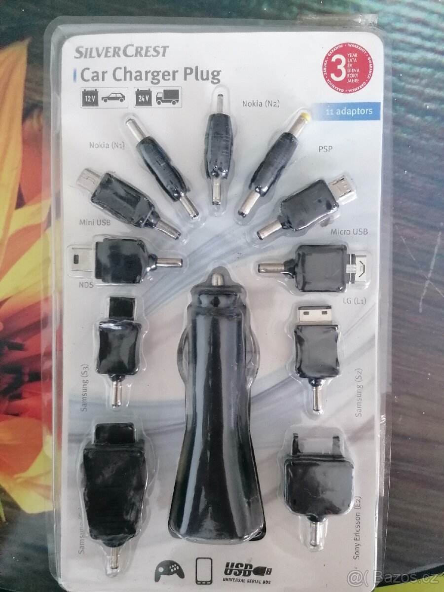 Sada adaptérů k nabíjení do automobilu