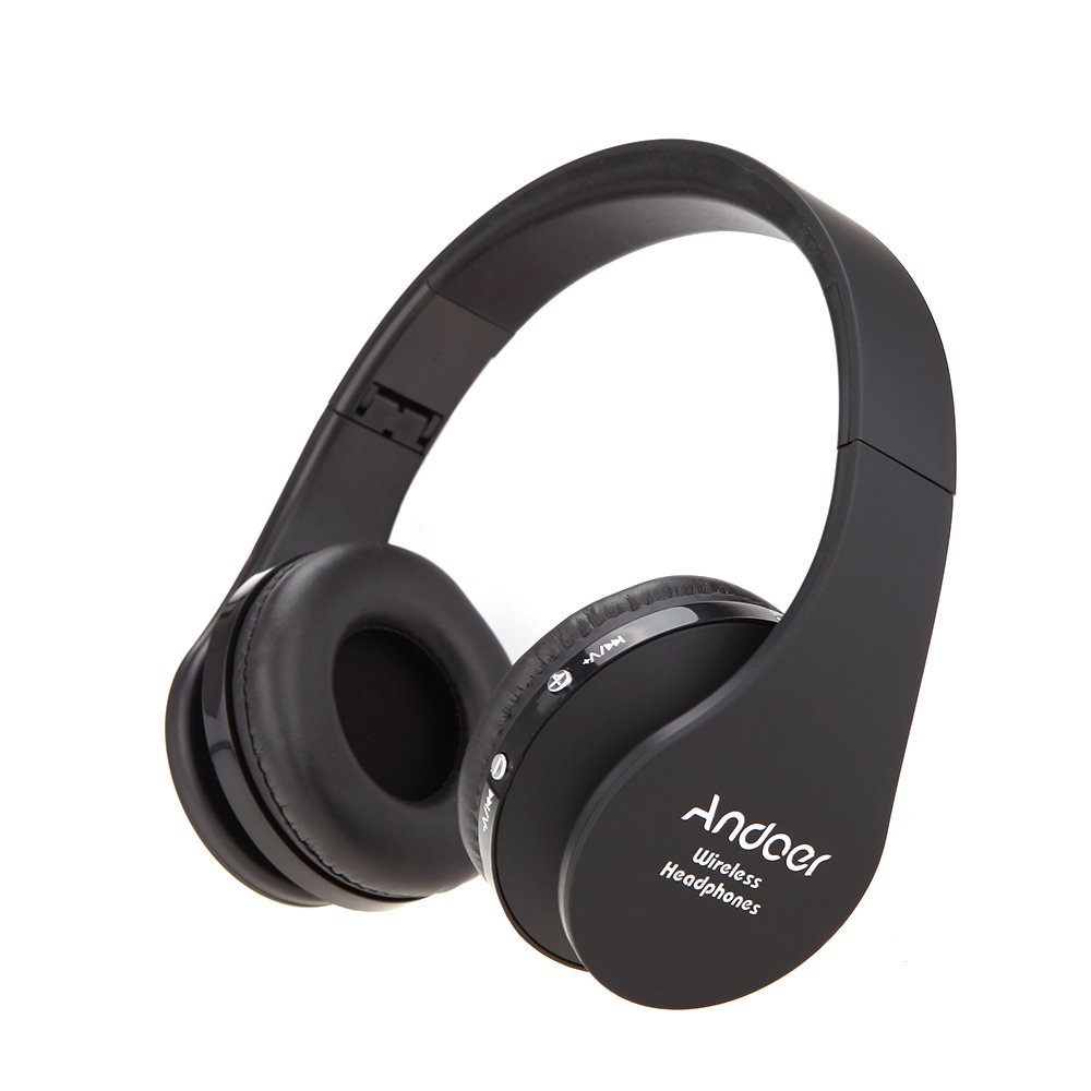 Andoer skládací bezdrátová Bluetooth 3.0 Stereo sluchátka
