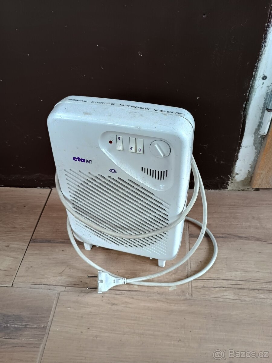 Teplovzdušný ventilátor / přímotop ETA - retro klasika