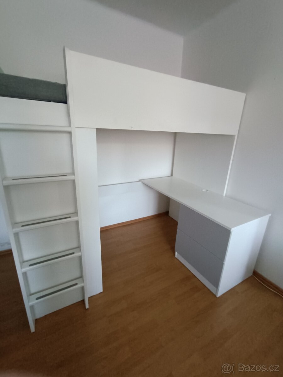 Vysoká postel Ikea Smastad