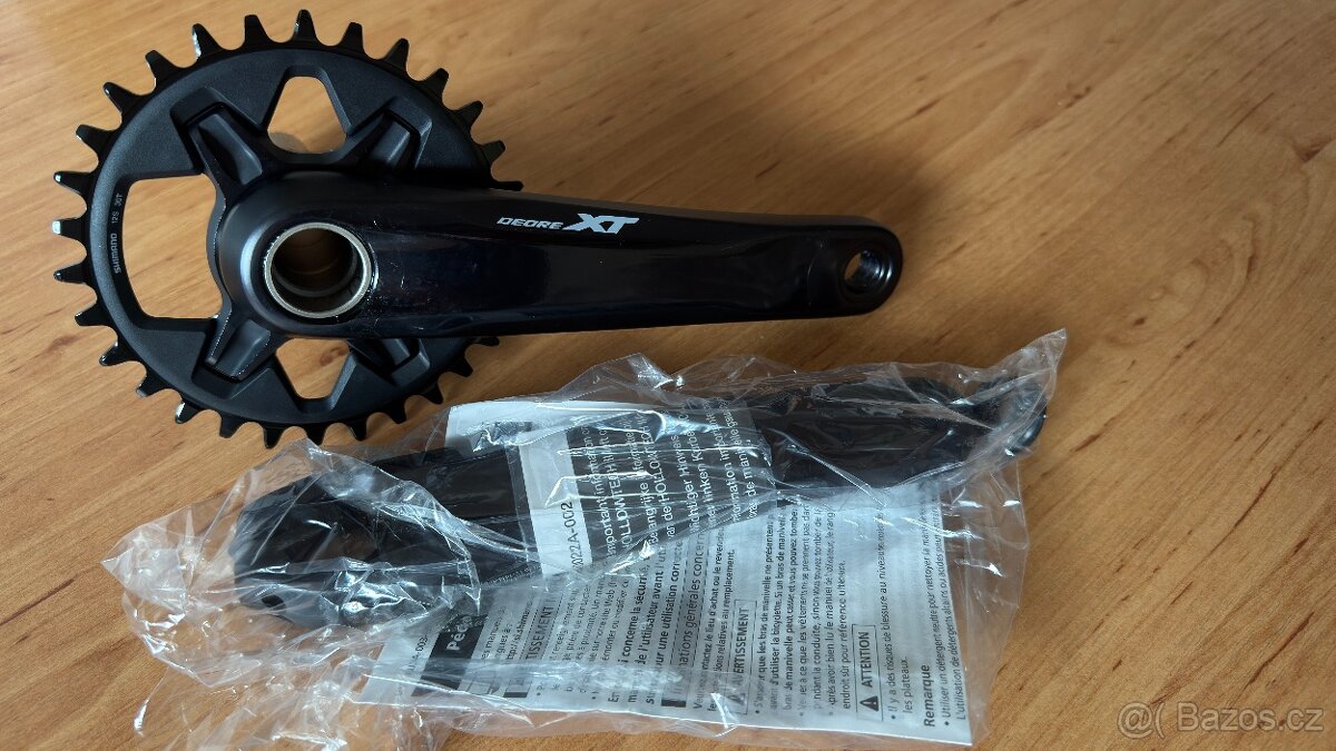 kliky Shimano Deore XT vč. převodníku - NOVÉ
