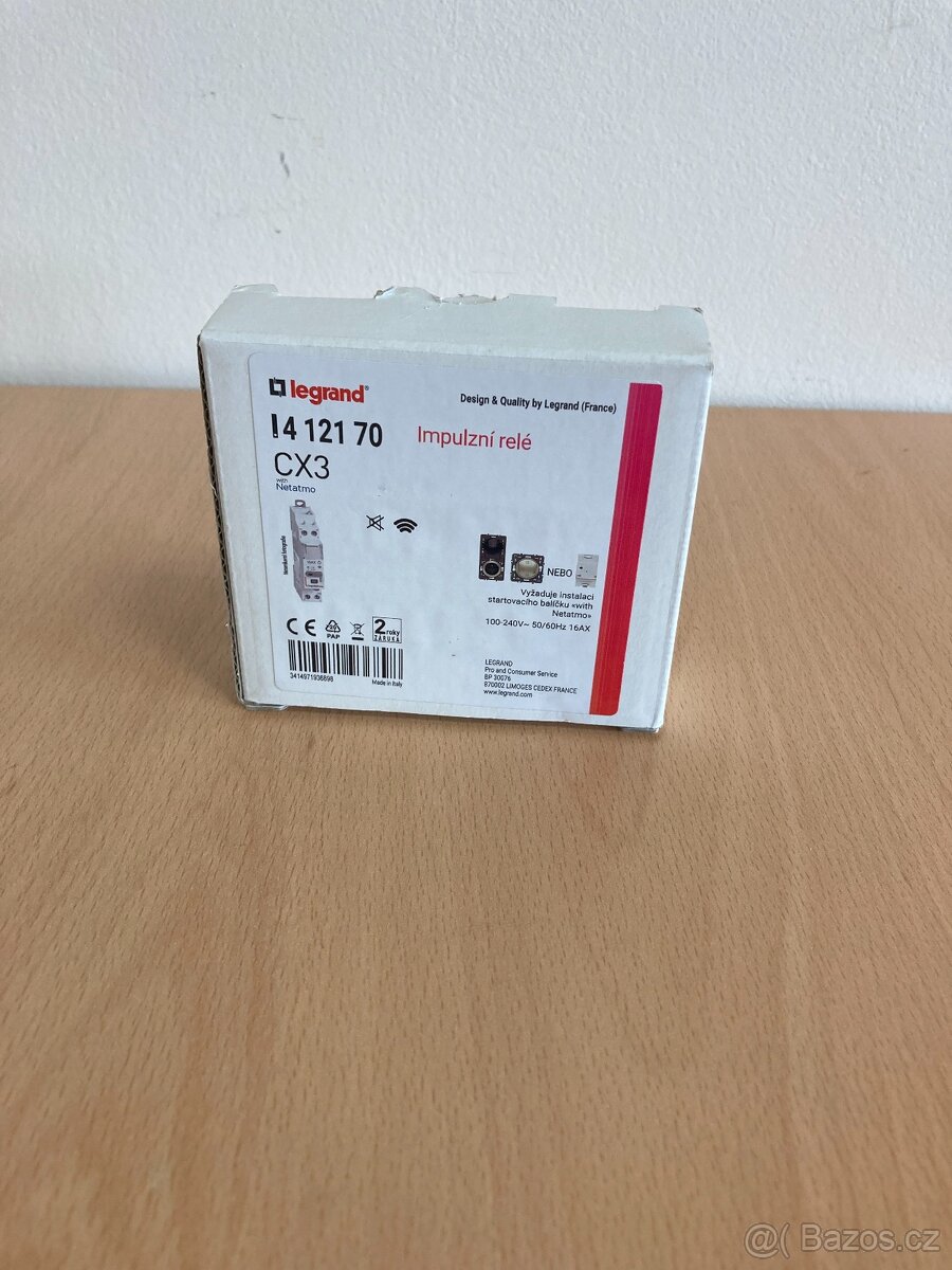Impulzní relé Legrand CX3 W. Netatmo