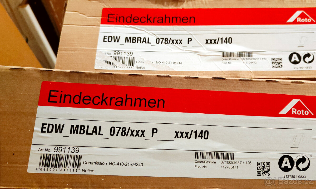 nové lemování/oplechování Roto + zbytky mix