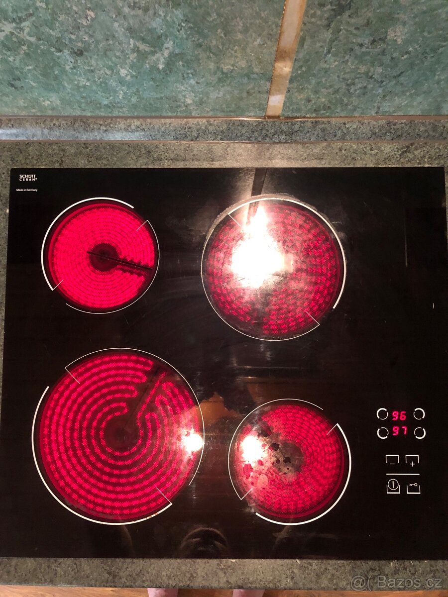 Sklokeramicka deska a trouba AMICA