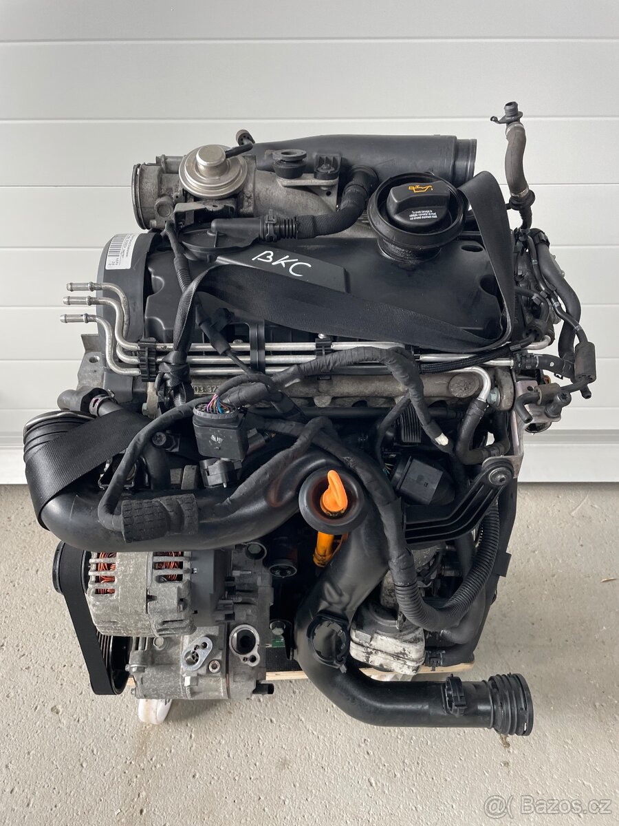 Kompletní motor 1,9tdi 77kw BKC