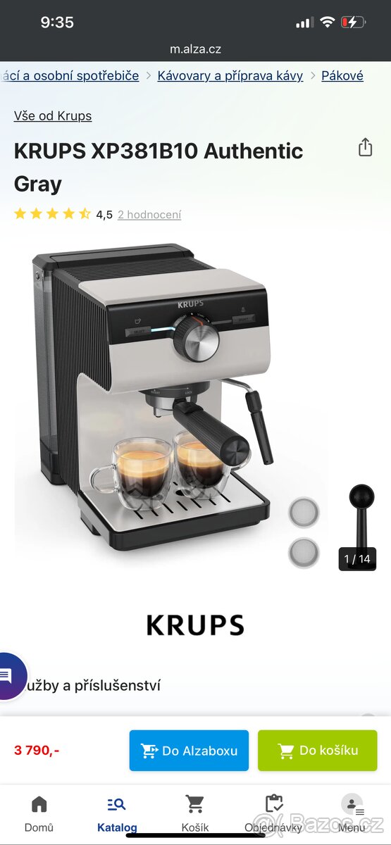 Pákový kávovar KRUPS