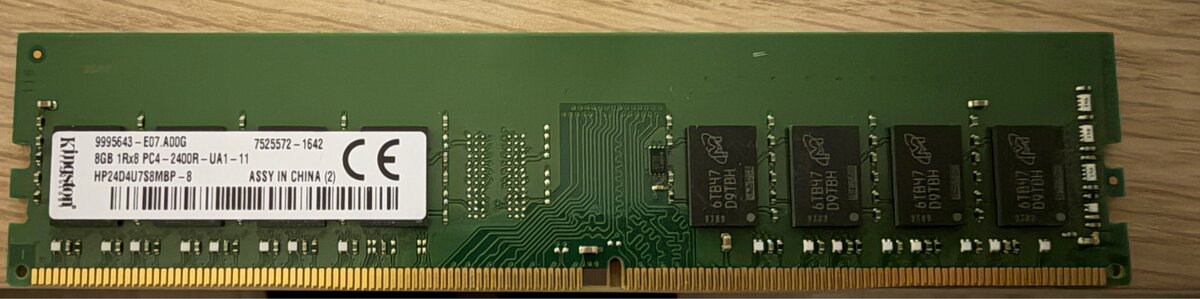 Paměť RAM 8GB DIMM DDR4 2400 Kingston