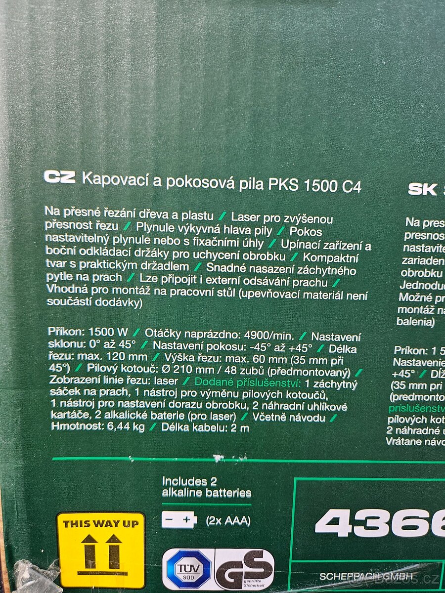 Kapovaci a pokosová pila