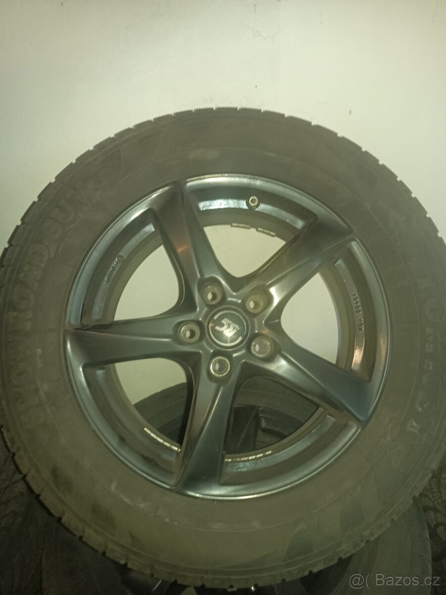 Alu kola 5x114,3 . Rozměry 225/65/17