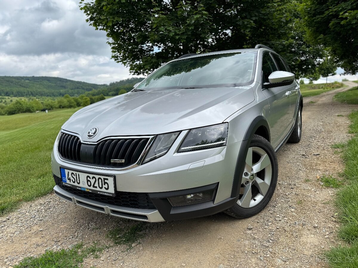 Škoda Octavia Scout 4x4, 2,0 TSI 140kW, FULL, Webasto, Tažné