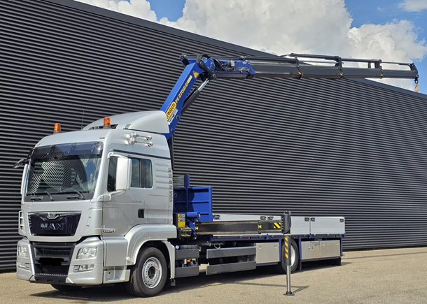 MAN TGS 18.360 - valník s hydraulickou rukou Palfinger