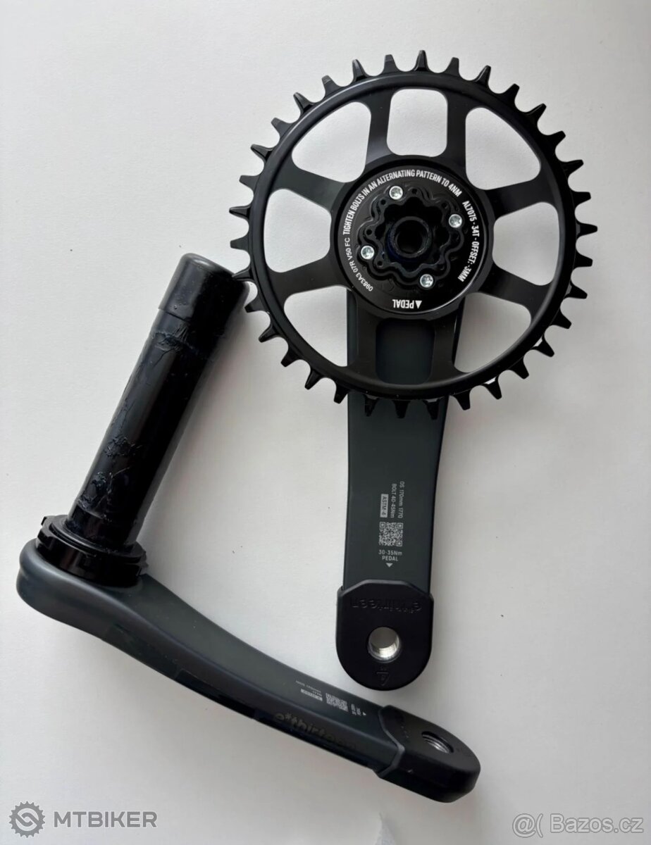 Prodam kliky e-Thirteen Helix Race carbon 170mm+prevodnik