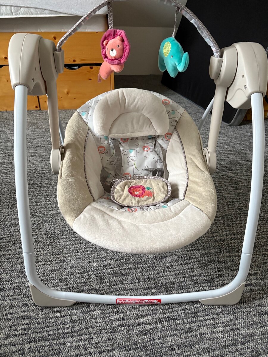 Houpátko Ingenuity Cozy - houpací, s melodií a vložkou