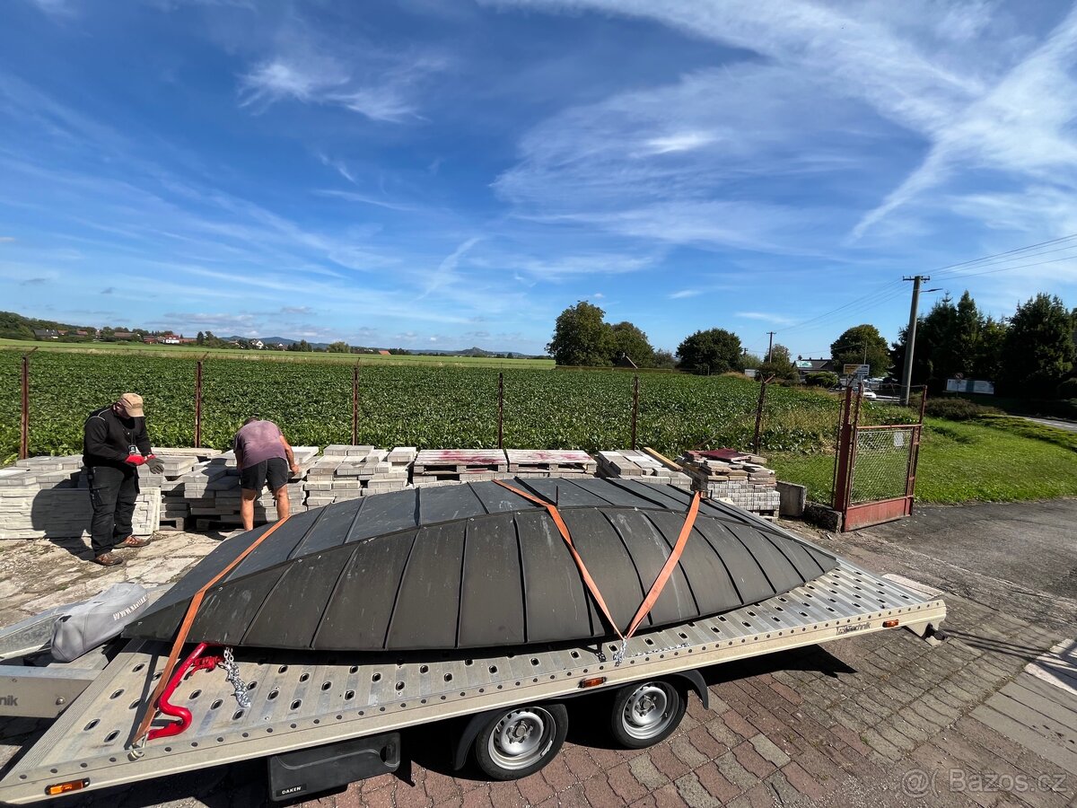 Přístřešek, vchodová stříška měďená