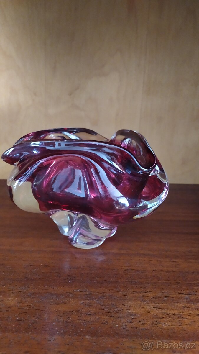 Retro hutní sklo -  miska