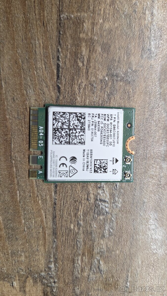 WiFi karta notebook Intel 8265NGW