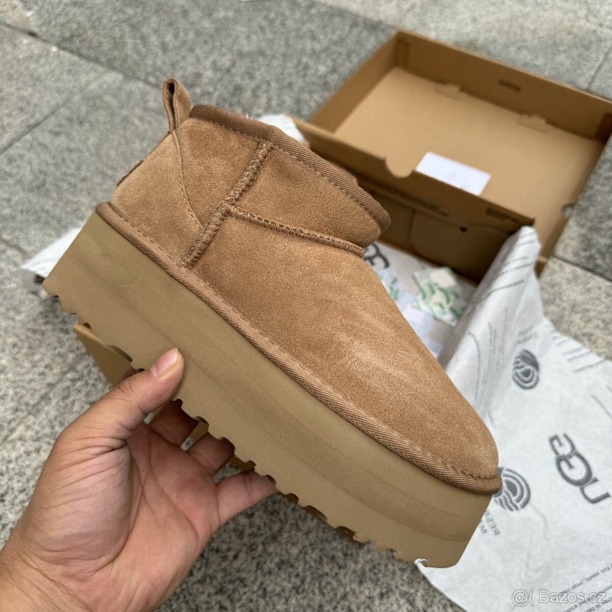 Zimní boty styl UGG Ultra Mini Platform – nové, s krabicí