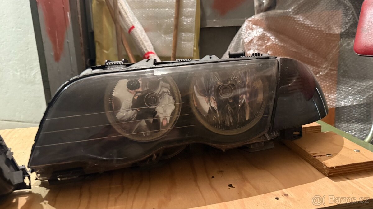 BMW e46 přední světla + Angel eyes