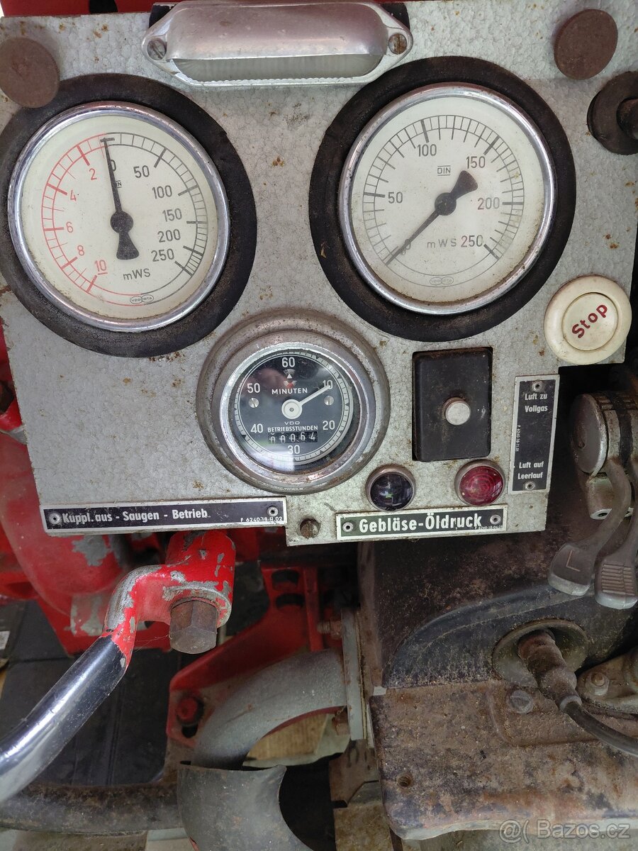 Hasičské čerpadlo Magirus vw motor