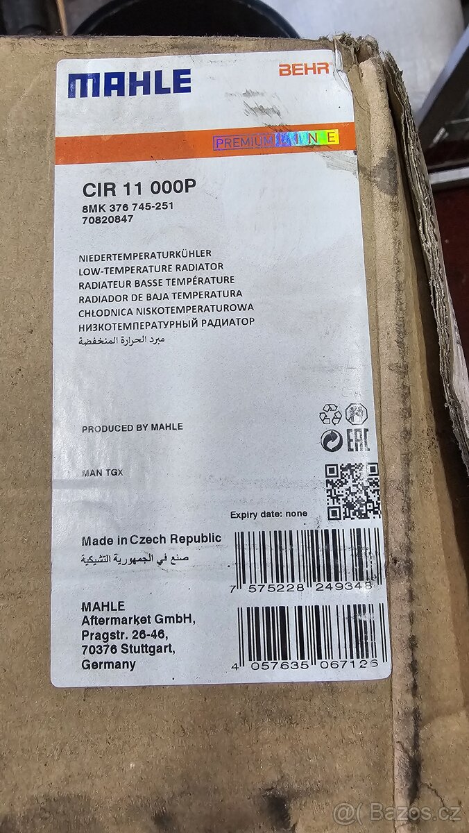 Chladič MAN TGX TGS 81.06101-6792 MH CIR 11 000P