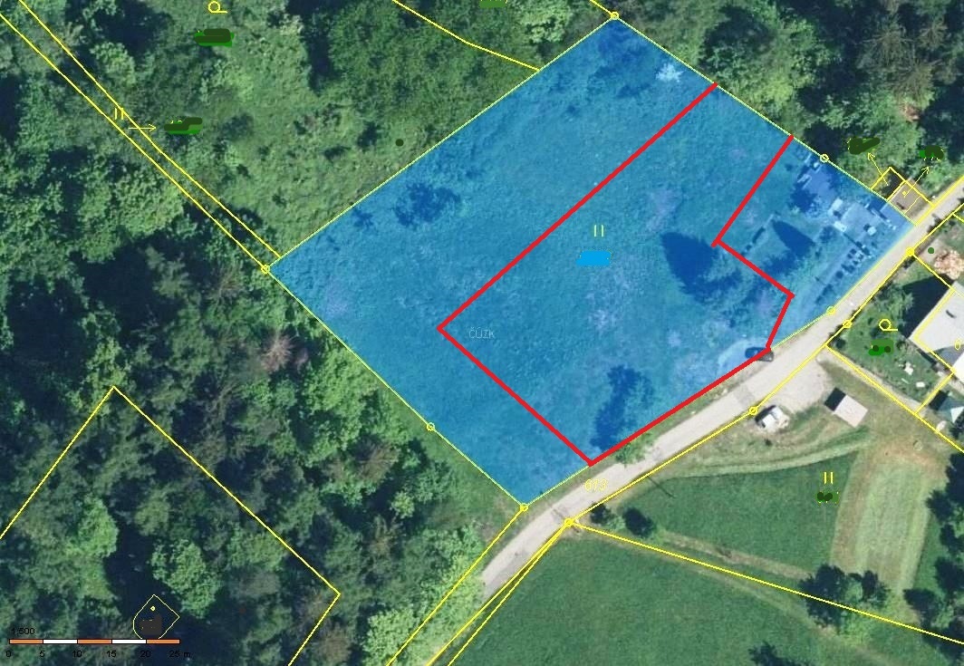 Pozemek 1.700 m2 pro stavbu rodinného domku