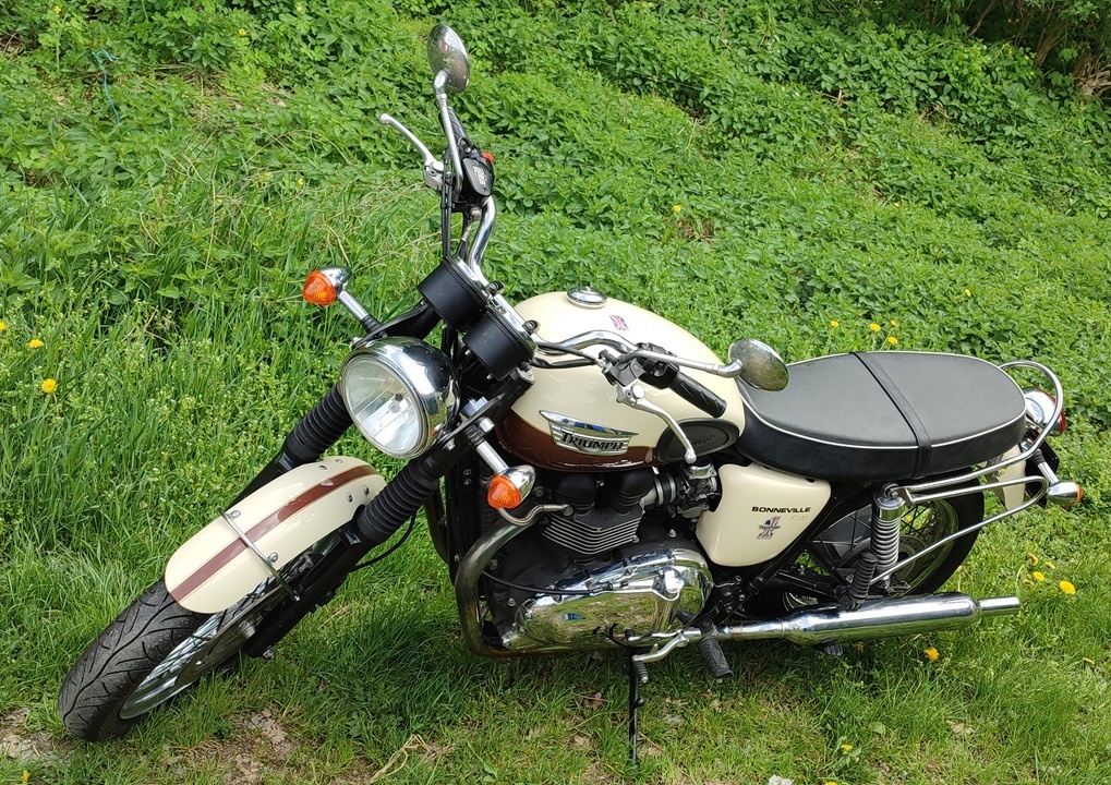 Triumph Bonneville T100, 2011, hnědá/bílá