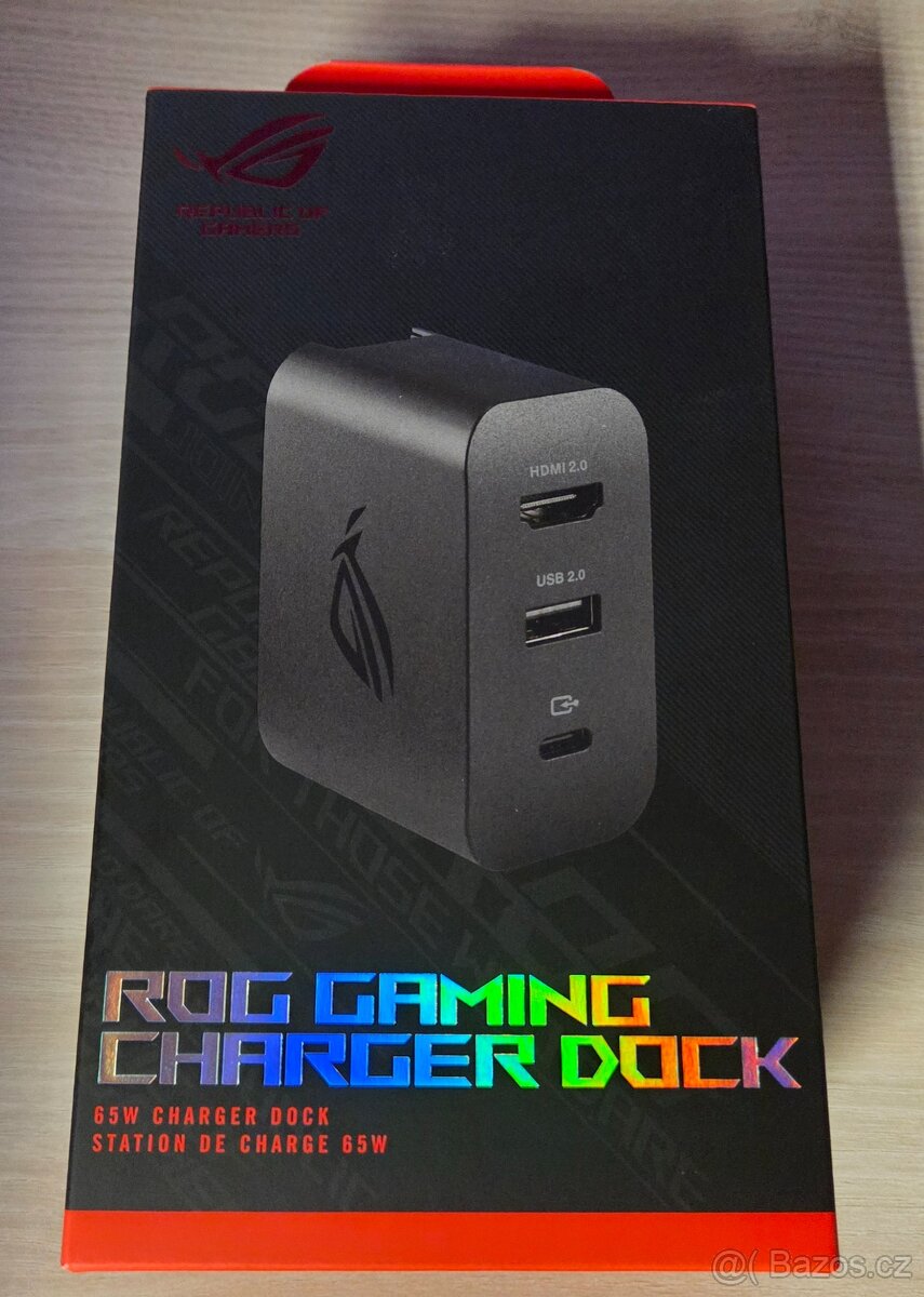 Nabíječka ASUS ROG Gaming Charger Dock 65W,HUB,HDMI,USB,Ally